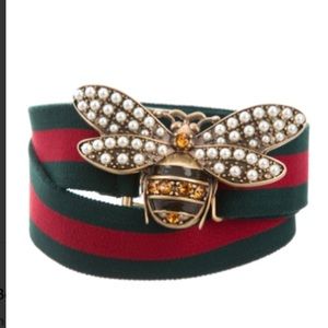 Gucci butterfly buckle waist belt